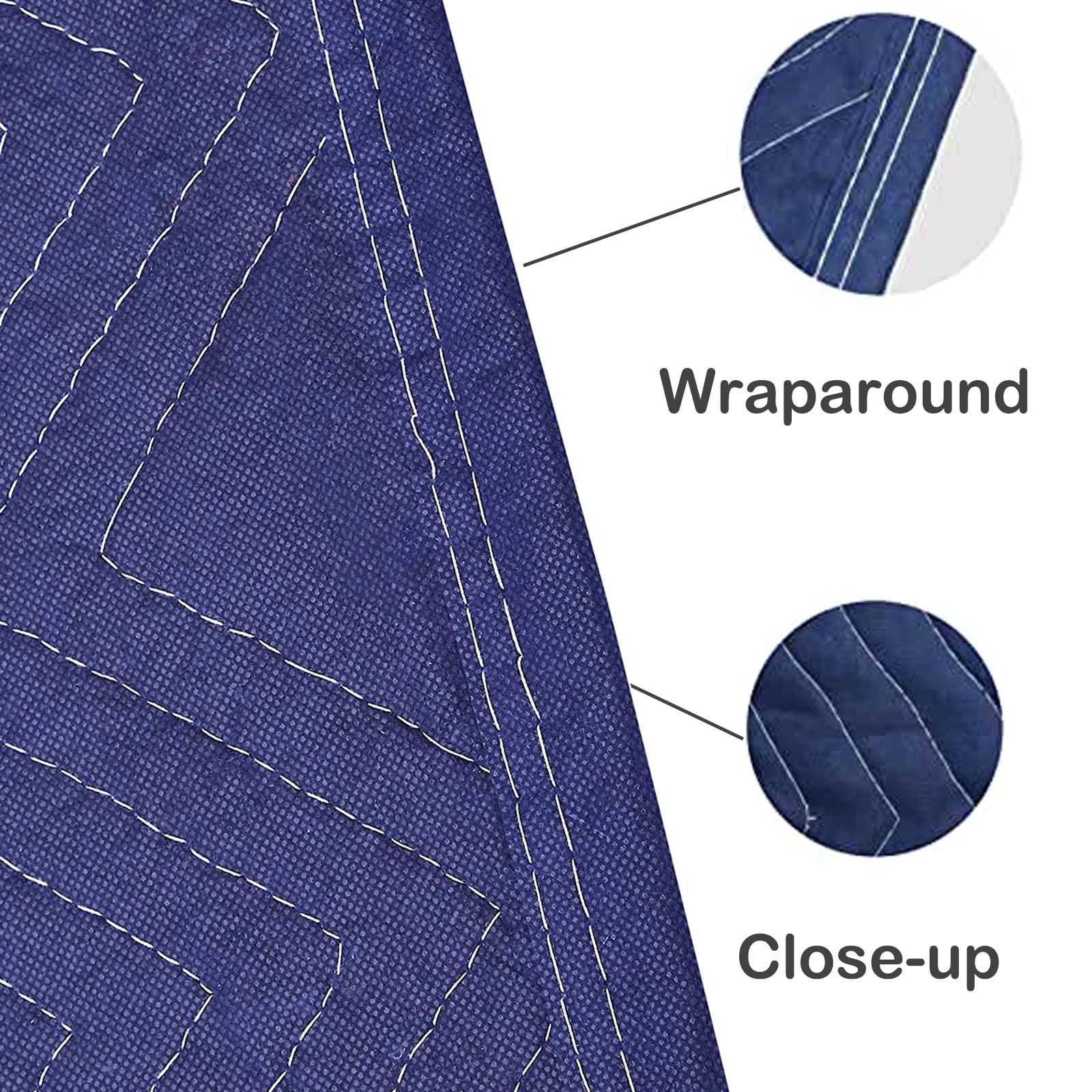 Moving Blanket Moving & Packing Blanket Shipping Blankets (Blue-40 x 72 Inch)