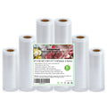 Food Vacuum Sealer Bag Rolls: KitchenBoss 6 Rolls Food Saver Bags,6 8 11 inch Sous Vide Bags Rolls with BPA Free, Commercial Grade Vac seal Bags for All Vacuum Sealer
