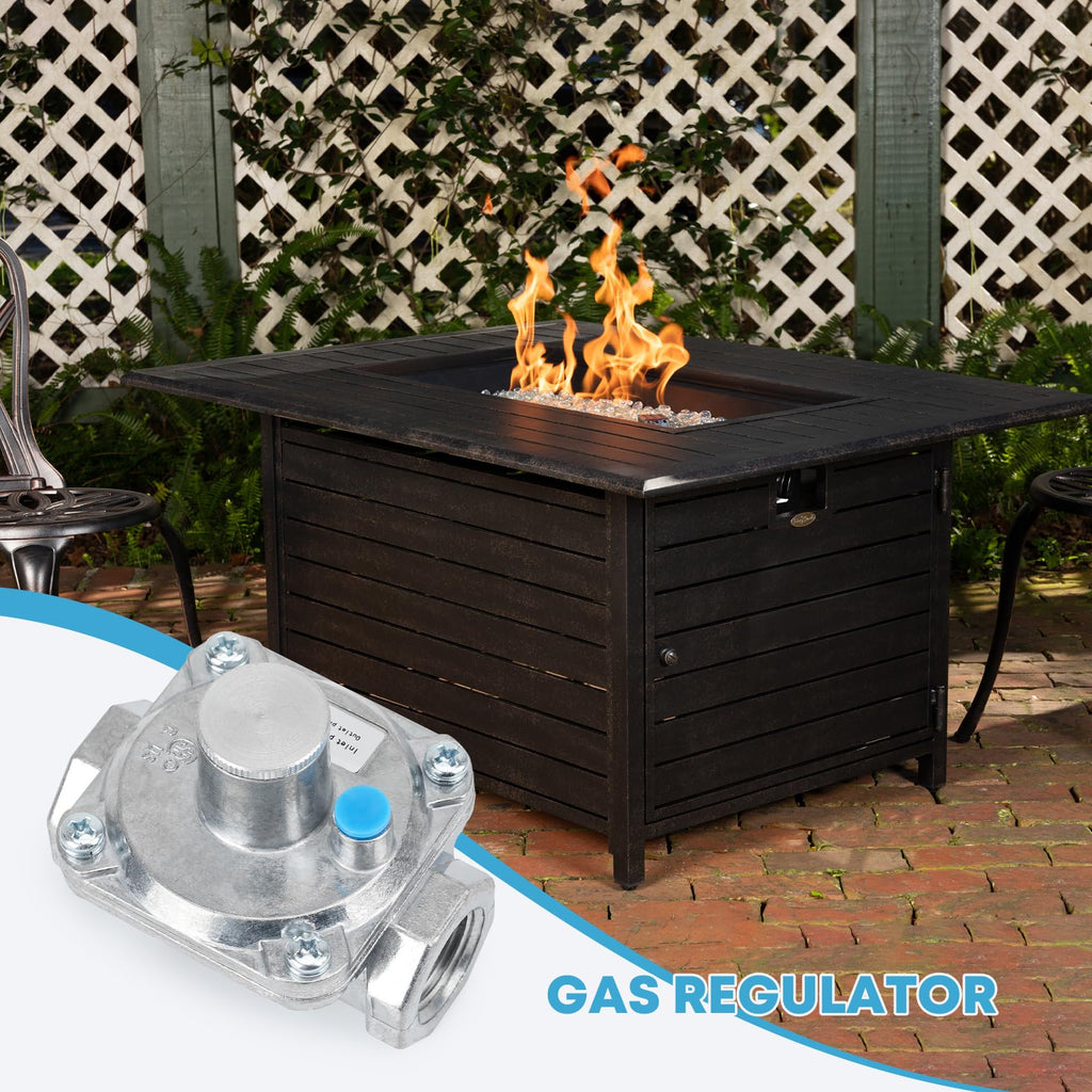 Stanbroil 1/2'' Gas Pressure Regulator for Liquefied Propane and Natural Gas, NG 5" WC Out/LPG 10" WC Out