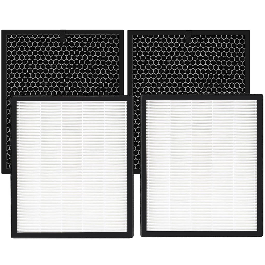 isinlive LV-PUR131 Replacement Filters for LEVOIT Air Purifier and LEVOIT Smart Wi-Fi Air Purifier LV-PUR131S, HEPA and Activated Carbon Filter, LV-PUR131-RF (2 Pack)