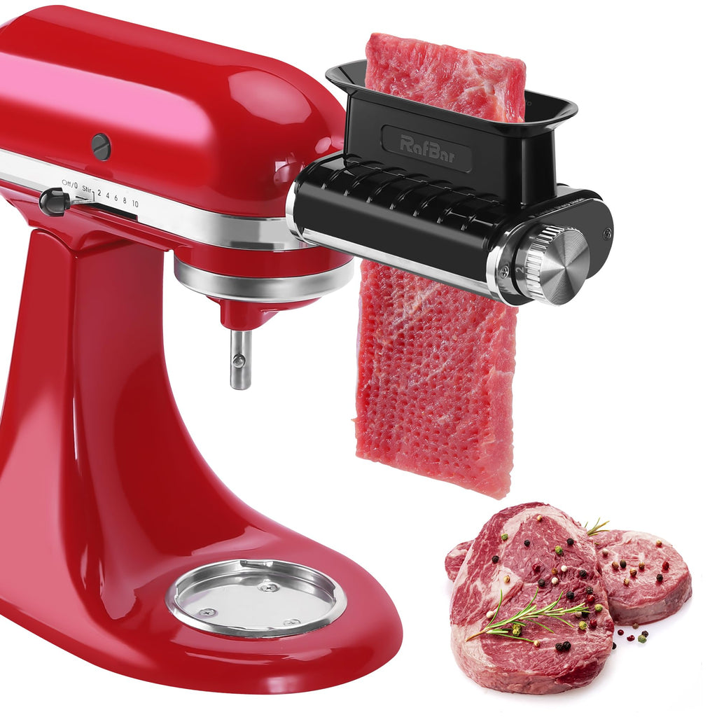 Adjustable Thickness Meat Tenderizer Attachment for Kitchenaid Stand Mixers, Meat Tenderizer Tool, Steak Cuber Processor Accessories, Dishwasher Safe, BPA Free Food Grade Plastic