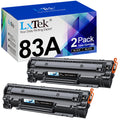 LxTek Compatible Toner Cartridge Replacement for HP 83A CF283A to Compatible with LaserJet Pro MFP M125nw M201dw M225dw M201n M125a M127fn M127fw, 2 Black