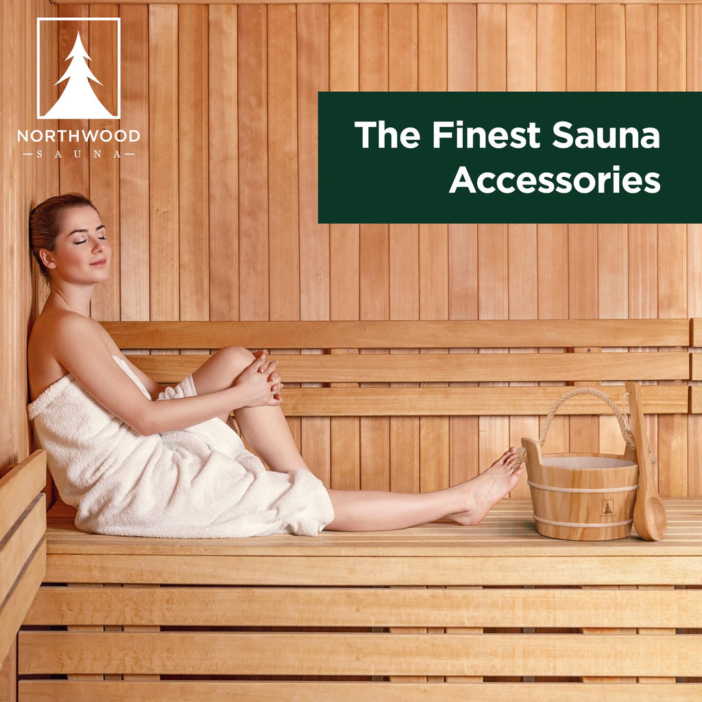 Northwood Sauna - Sauna Ladle - Handmade from Canadian Red Cedar Wood - Natural Rope - 14″ Handle & 100 mL (3.4 oz) Capacity Spoon