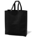 Merangue Reusable Bulk Shopping Bags, Non-Woven, Foldable Grocery Bags, Black, Large, 25 Pack
