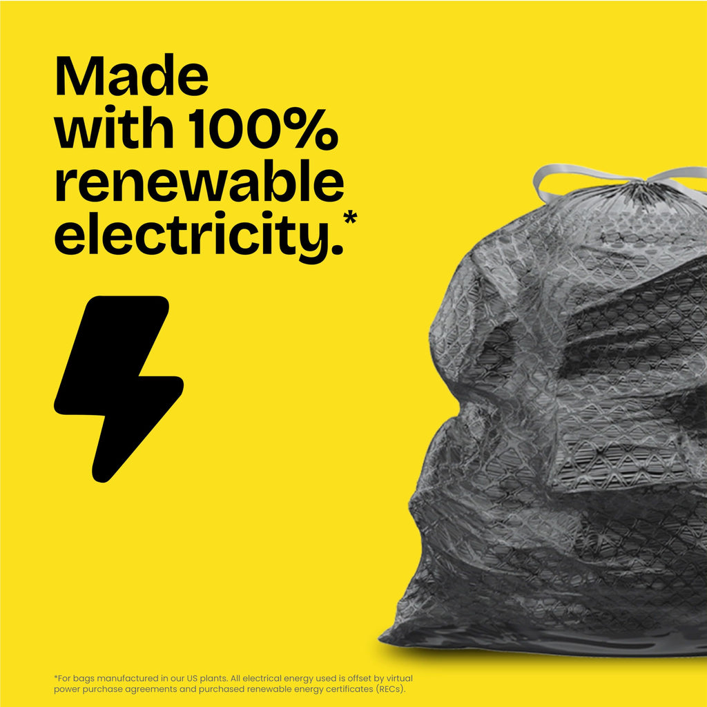 Glad Dual Defense Drawstring Large Trash Bags, 30 Gallon, 50 Count
