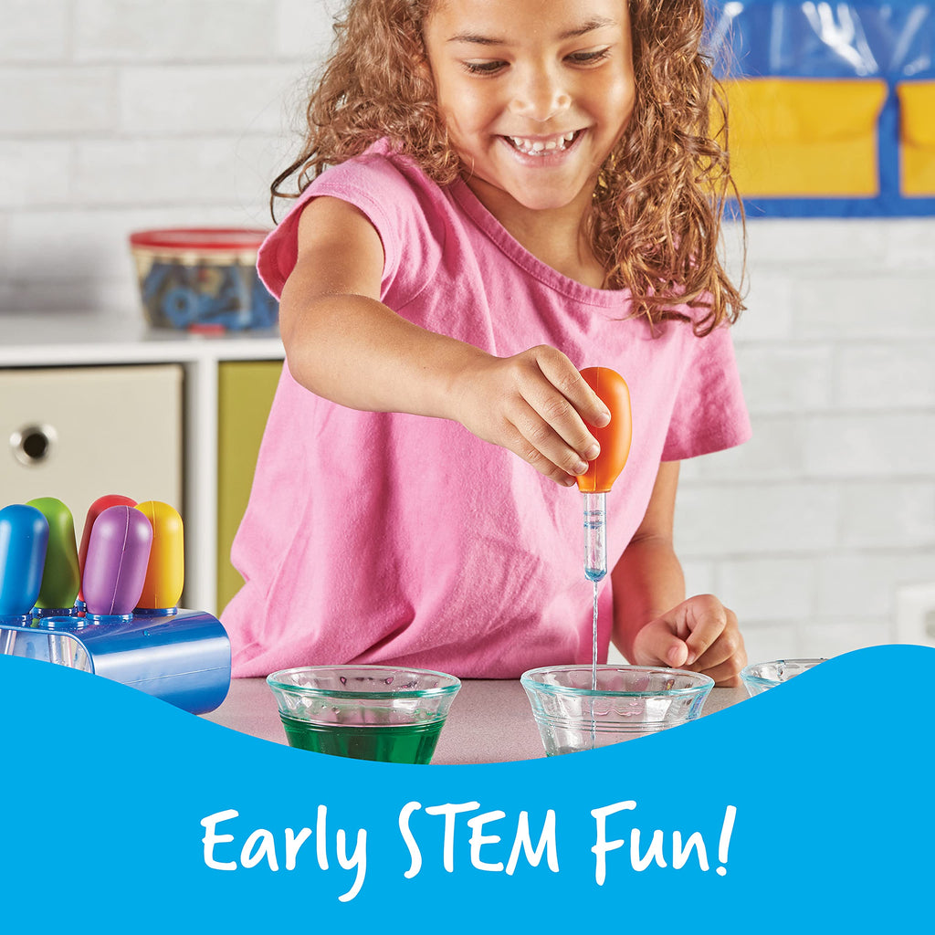 Learning Resources LER2779 Primary Science Jumbo Eyedroppers with Stand