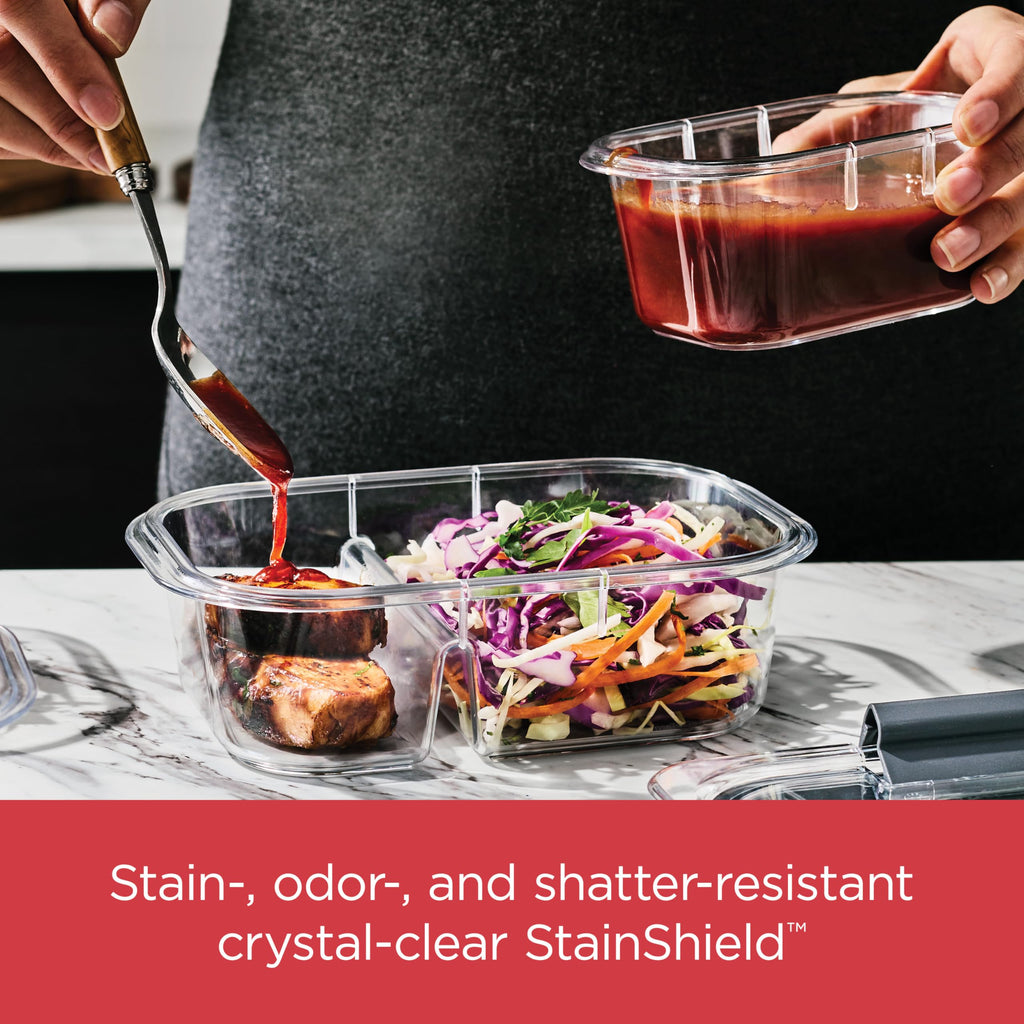 Rubbermaid Brilliance Large Food Storage Container | BPA-Free Airtight Food Storage Container | 2.3 L (9.6 Cup)