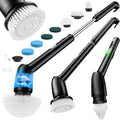 LyriFine Cordless Electric Spin Scrubber, 7 in 1 Shower Cleaner for More Use, Dual Speed & Detachable Long Handle, Electric Scrubber Cleaning, Waterproof Bathroom Scrubber Tub Tile Floor Bathtub