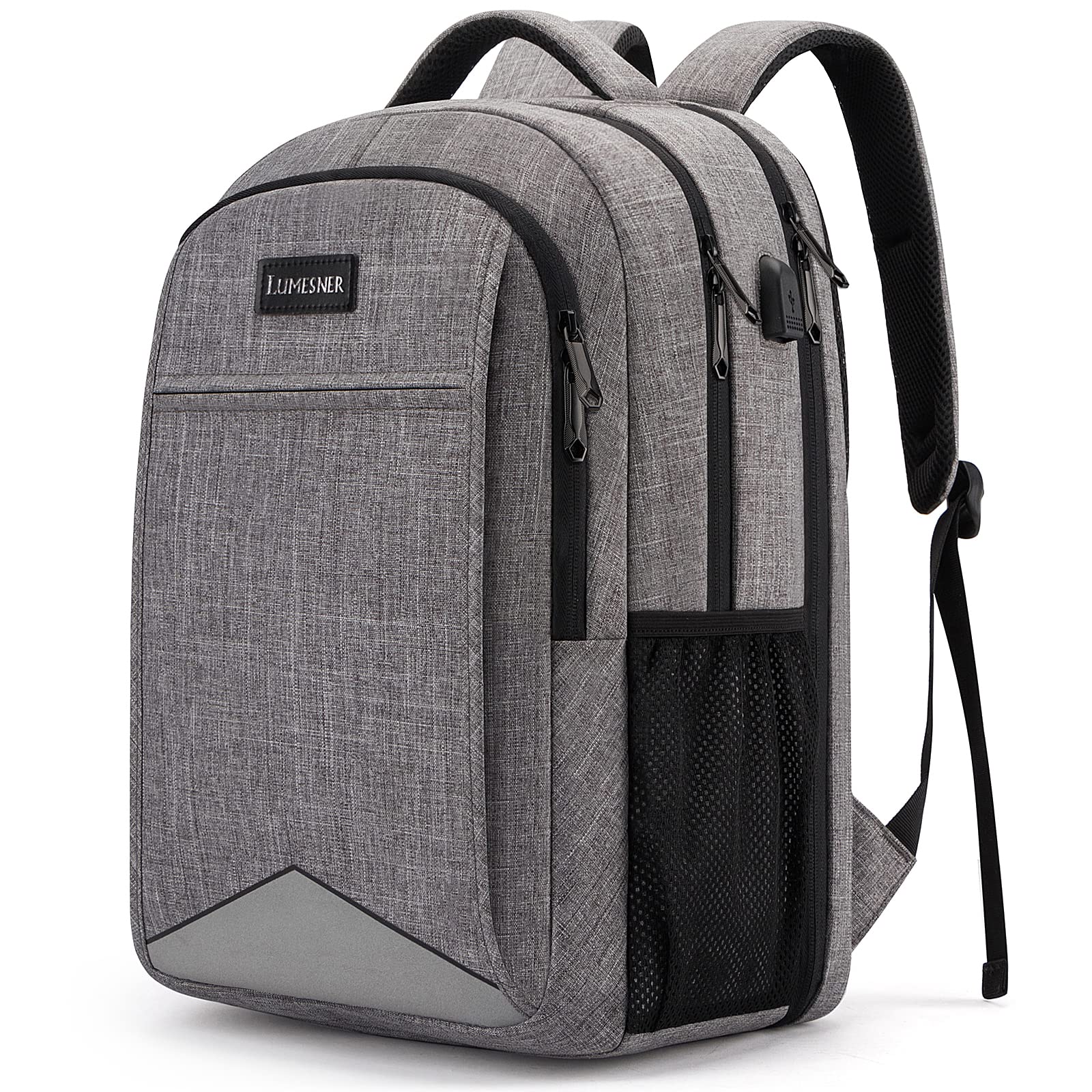 Laptop Backpack for Men,Water Resistant Travel Laptop Backpack with USB Charging Port,Anti Theft College School Backpack