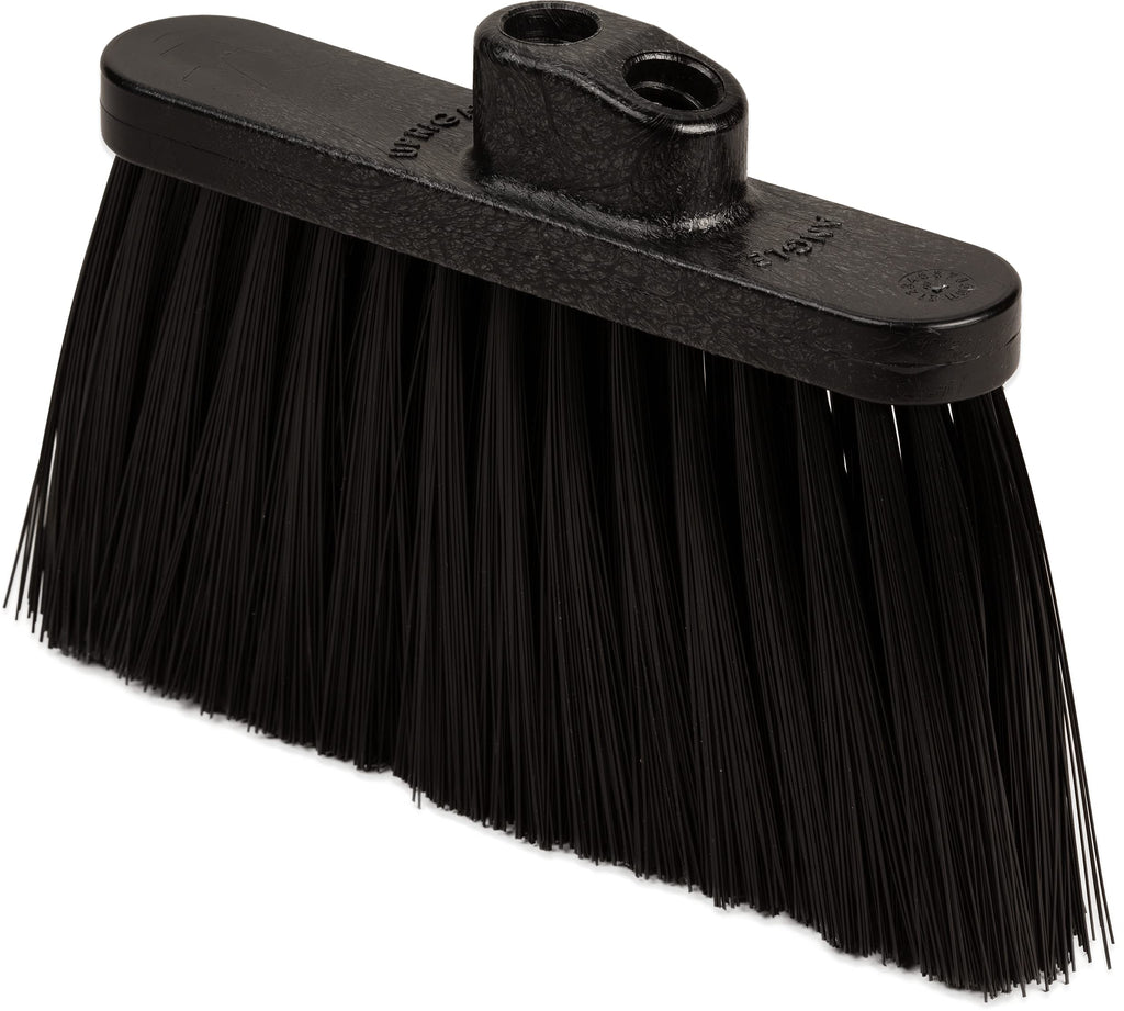 Sparta 3685403 Flo-Pac Duo Sweep Stiff Filament Light Industrial Broom Head, Polypropylene Bristles, 11" Trim x 11" Width Bristle, 7" Overall Length, Black