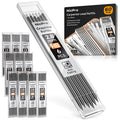 Nicpro 60 Pieces Carpenter Pencil Lead Refills 2.8mm, Lead Refill for Mechanical Carpenter Pencil, Break Resistant 2.8 mm Leads for Construction Pencils, Woodworking Pencils (Black)