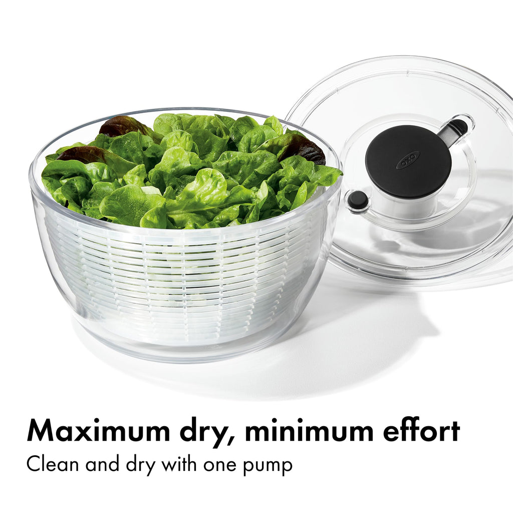 OXO Good Grips Good Grips Salad Spinner, 10.25-Inch Clear