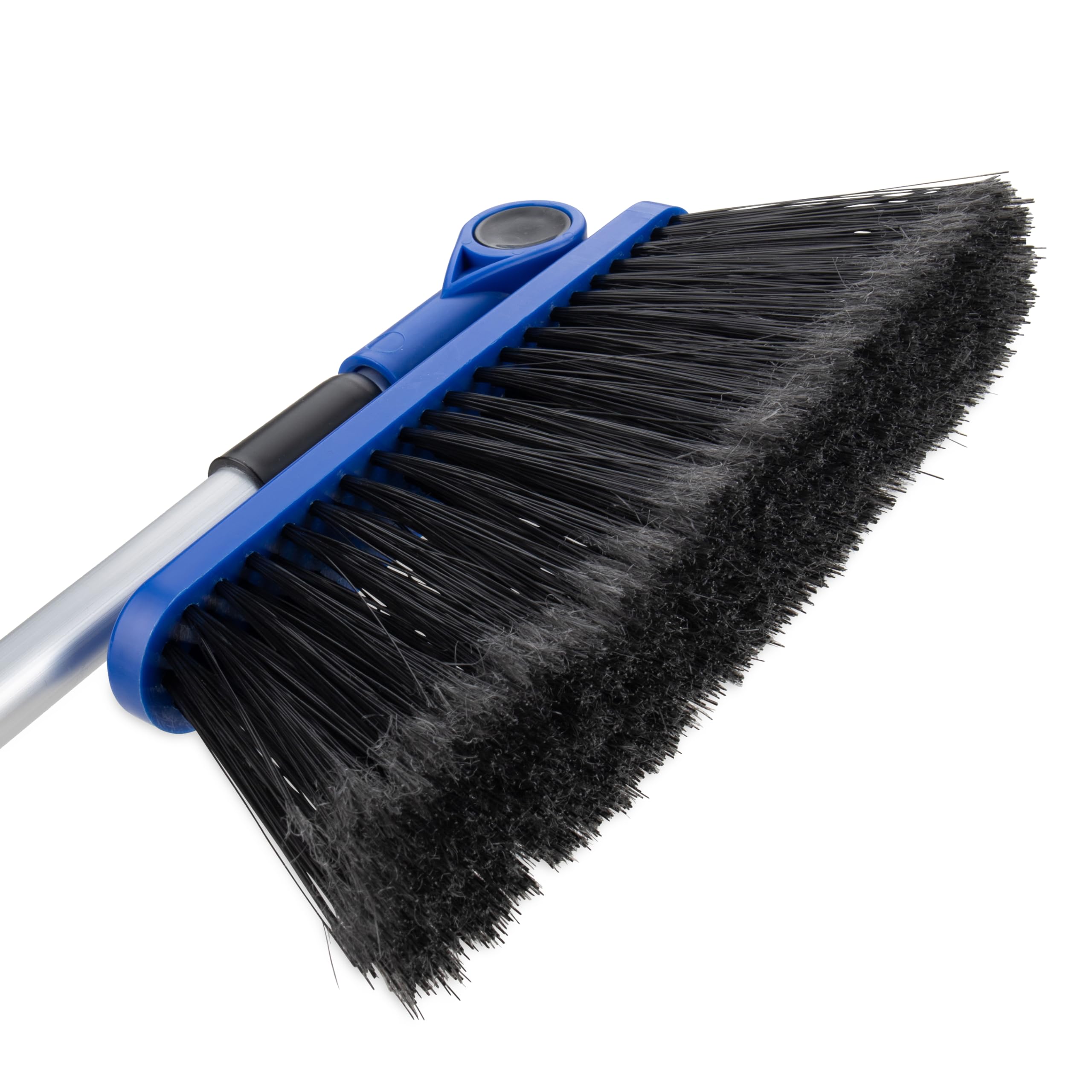 CAMCO RV Adjustable Broom and Dustpan | Features a Telescoping Broom Handle from 24 inch to 52 inch | Ideal for RV, Marine & Home Use (43623)