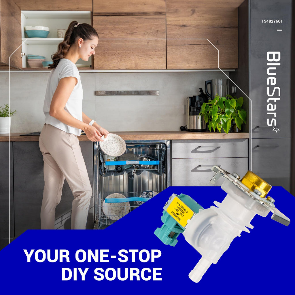 Ultra Durable 622058 00622058 Dishwasher Water Inlet Valve Replacement Part by BlueStars - Compatible with Bosch/Thermador/Kenmore Dishwashers - Replaces 1999956 AP4927070 PS8728724 AH3491417