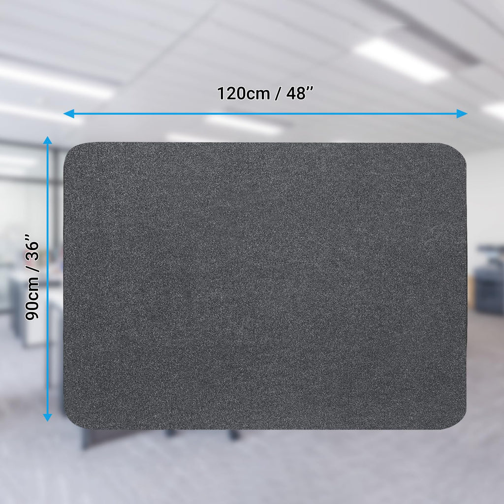 COSYLAND Office Chair Mat, 1/6" Thick 48" x 36" Multi-Purpose Low Pile Desk Chair Mat for Hardwood Floor, Upgraded Version (Grey, 90 * 120CM)