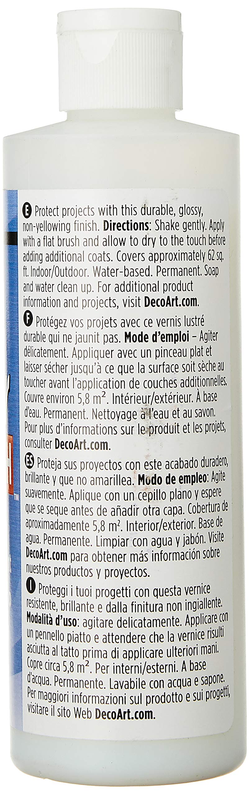 DecoArt DS19-9 American DuraClear Varnishes, 8-Ounce, DuraClear Gloss Varnish