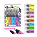 Sharpie Highlighter, Clear View Tank Highlighter with See-Through Chisel Tip, Assorted, 8 Count