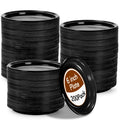 Coloch 200 Pieces 6 Inch Black Disposable Plates, Plastic Dessert Plates Bulk Round Party Plate Multi-Purpose Appetizer Plates for Cake, Dessert, Fruit, Barbecue, Party, Picnic, Wedding
