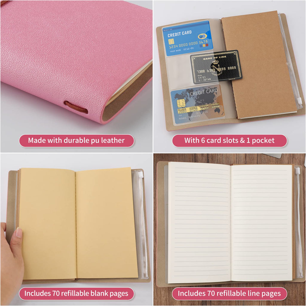 PRSTENLY Daughter Gift from Mom Leather Journal with Heart Diamond Pen Set, to My Daughter Gifts 140 Page Refillable Journal Notebooks, Graduation Christmas Birthday Gift for Daughters from Mom