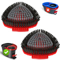 OKcedier 2 Pack Upgrade Scrub Brush Replace Heads Compatible with Vileda EasyWring 1 Tank Spin Mop, Replacement Scrubber Head Brush,Floor Cleaning Brush,More Layers of Bristles for Bathroom, Deck