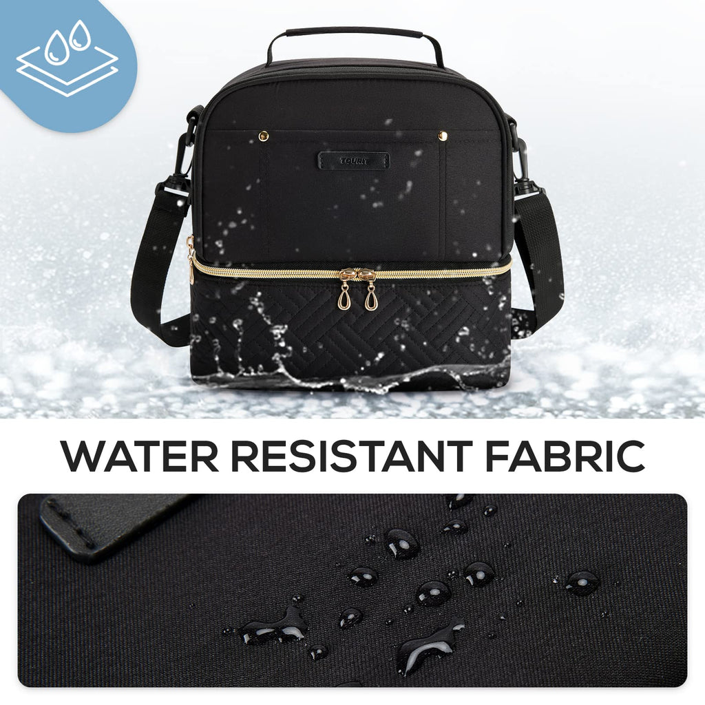 TOURIT Lunch Bag Women Double Deck Lunch Box Insulated Lunch Cooler for Women Men Work, School