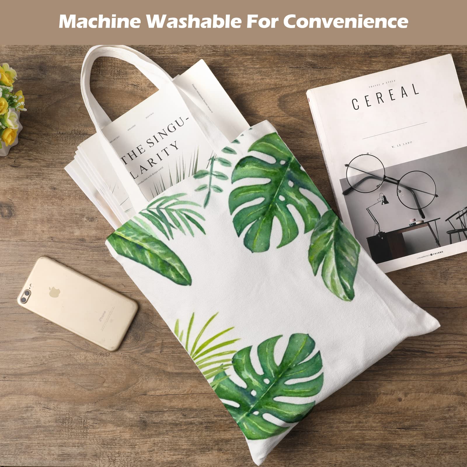 20 Pieces Sublimation Tote Bags Screen Printing Blank Canvas Reusable Washable Polyester Grocery Bags for Decorating and DIY Crafting White