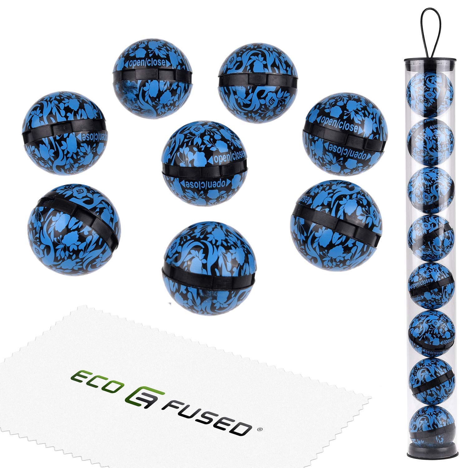 Eco-Fused Deodorizing Balls for Sneakers, Lockers, Gym Bags - 8 Pack - Neutralizes Sweat Odor - Also Great for Homes, Offices and Cars (Ocean Fresh - 8 Pack)