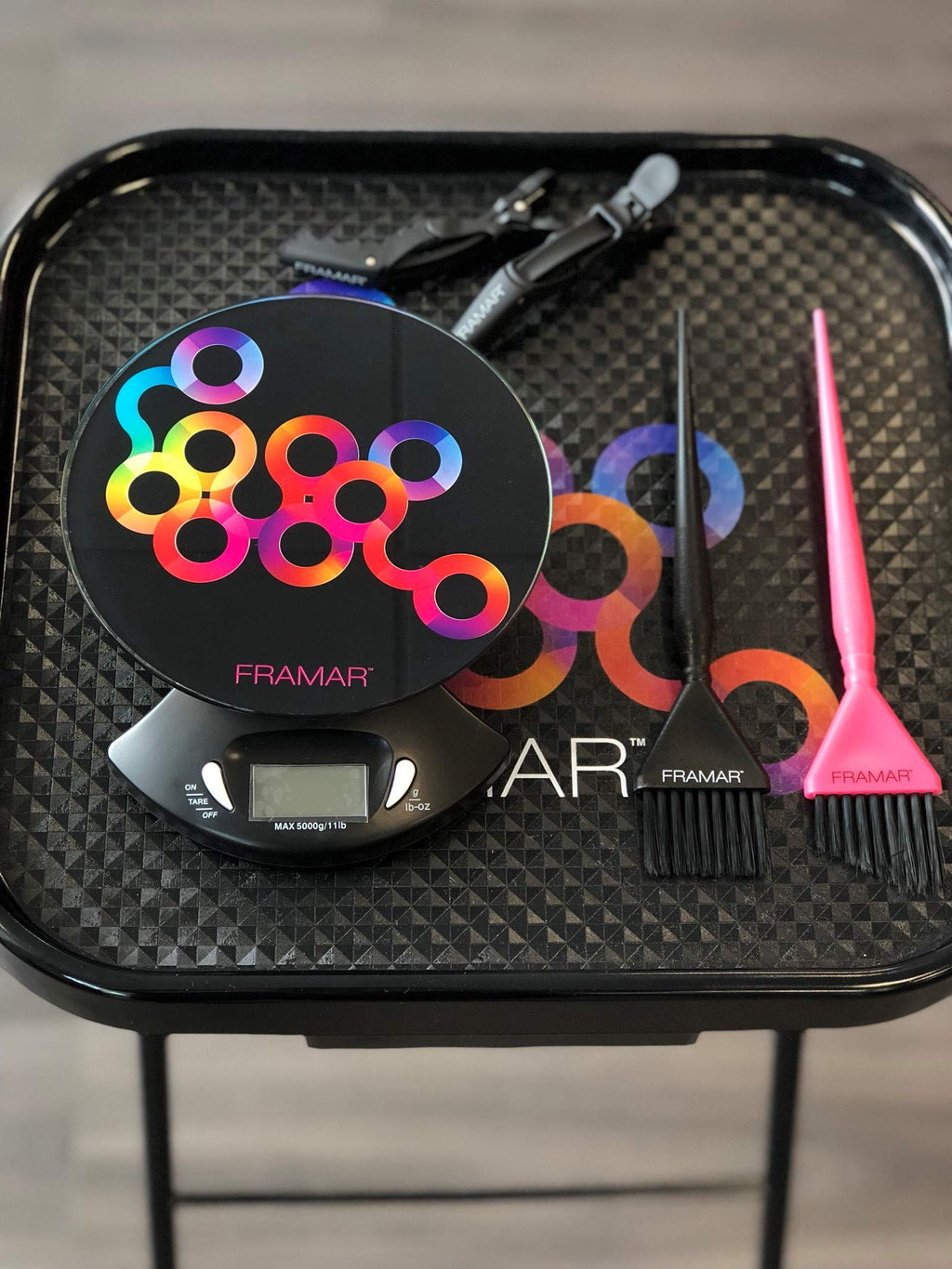 Framar Hair Color Scale, Digital Scale Grams, Digital Kitchen Scale, Food Scale Digital Kitchen, Gram Scale 0.01g for Bleach Hair Dye Kit, Balance Alimentaire, for Hair Toner, Hair Color – Black