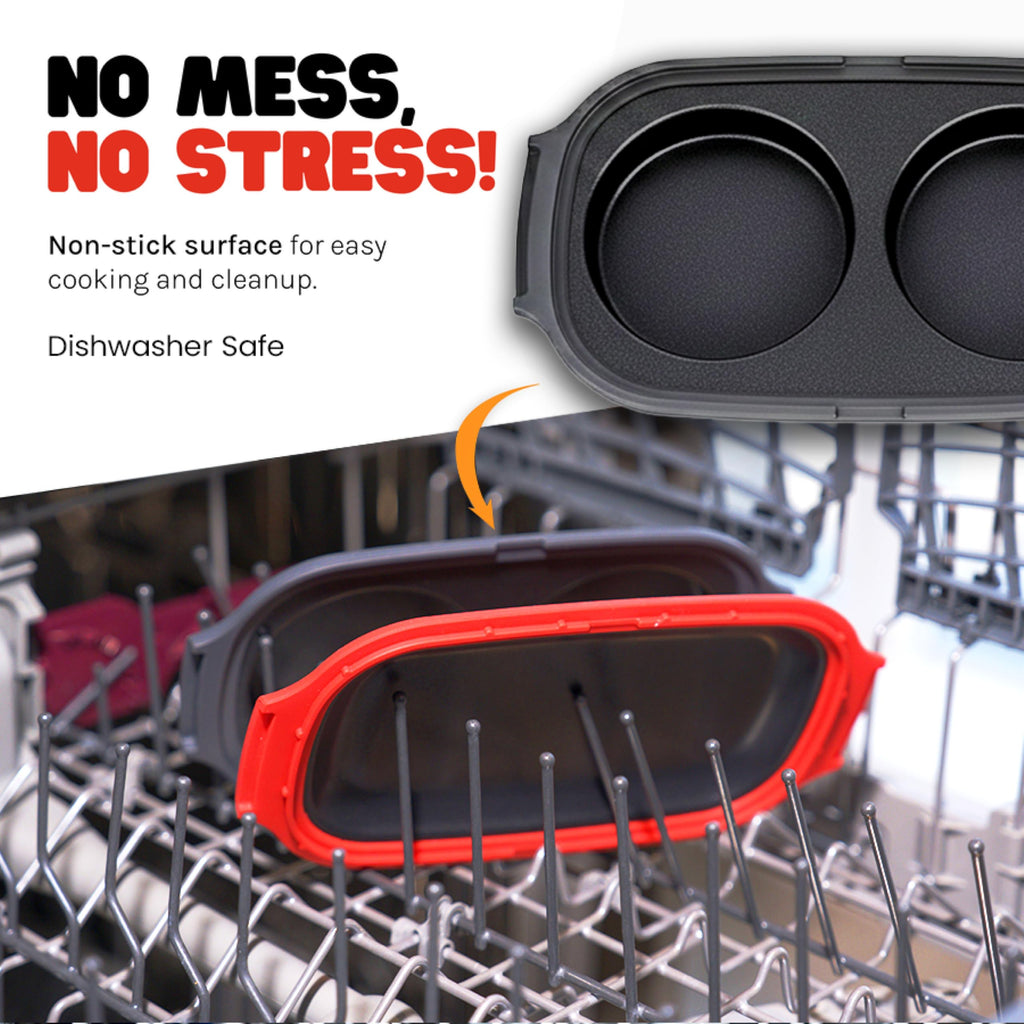 Micro Grill Egg Mate™ Microwave Cooker – Sunny Side Up Egg Maker for Breakfast Sandwiches & English Muffins – BPA-Free, Dishwasher Safe