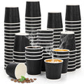 Nicunom 250 Pcs Disposable Espresso Cups 4 oz, Premium Insulated Paper Espresso Cup Corrugated Disposable Coffee Cups Small Ripple Wall Hot Cup for Hot Beverage or Cold Drinks