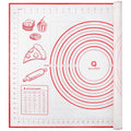 Silicone Baking Mat, Pastry Mat for Rolling Dough Non Slip Extra Large, 20" x 28", Red, Fondant Mat