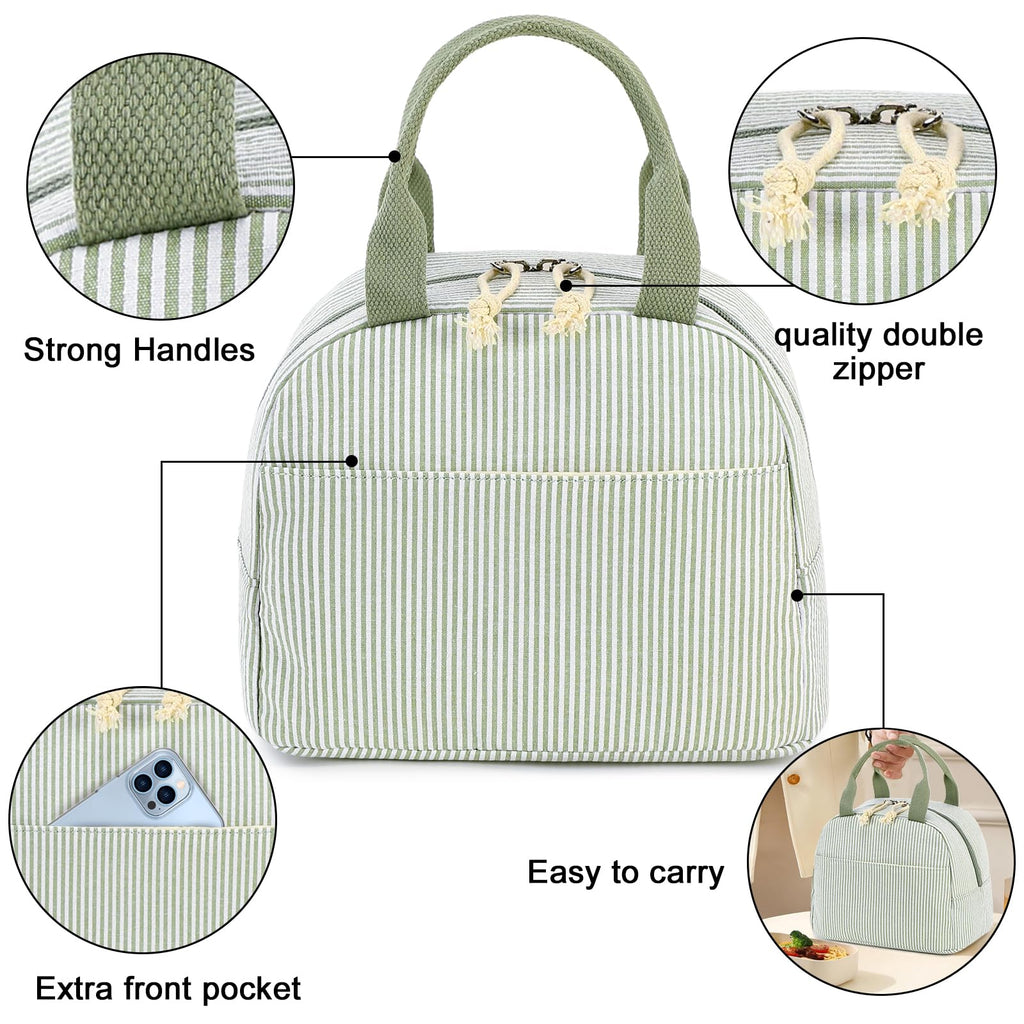 Bluboon Lunch Box for Women Cute Lunch Bag Reusable Insulated Lunch Bags Large Capacity Lunchbox Cooler for Work Picnic or Travel Gifts for Women Men