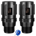 Breezliy 2pcs Garden Hose Pressure Regulator 25 PSI, 3/4" FHT × 3/4“ MHT, Pressure Reducer, Great for Drip Irrigation System Distributing Regulator drip Irrigation Parts emitters for drip line
