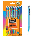 BIC Pencil Xtra Strong (colorful barrels), Thick Point (0.9 mm), 24-Count