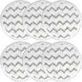 (6 Pack) 3897A Replacement Mop Pads ，Compatible with Bissell SpinWave SmartSteam 3897A/3712C/3712W， Washable Microfiber Scrubbing Pads for Hard Floor Cleaning