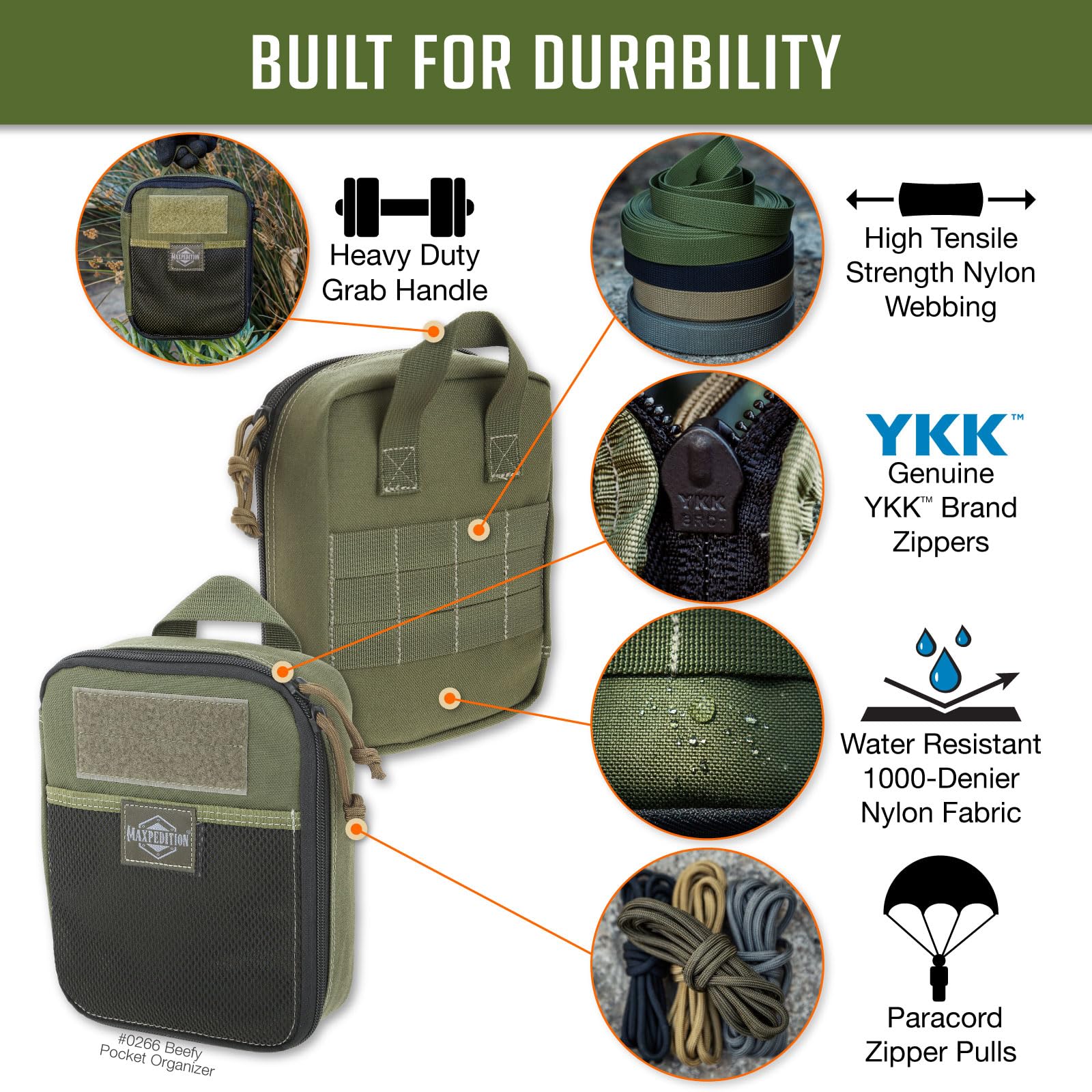 Maxpedition Beefy Pocket Organizer: OD Green
