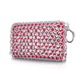 Outset Chain Mail Cast Iron Cleaner and Scrubber Tool with Silicone Support Pad