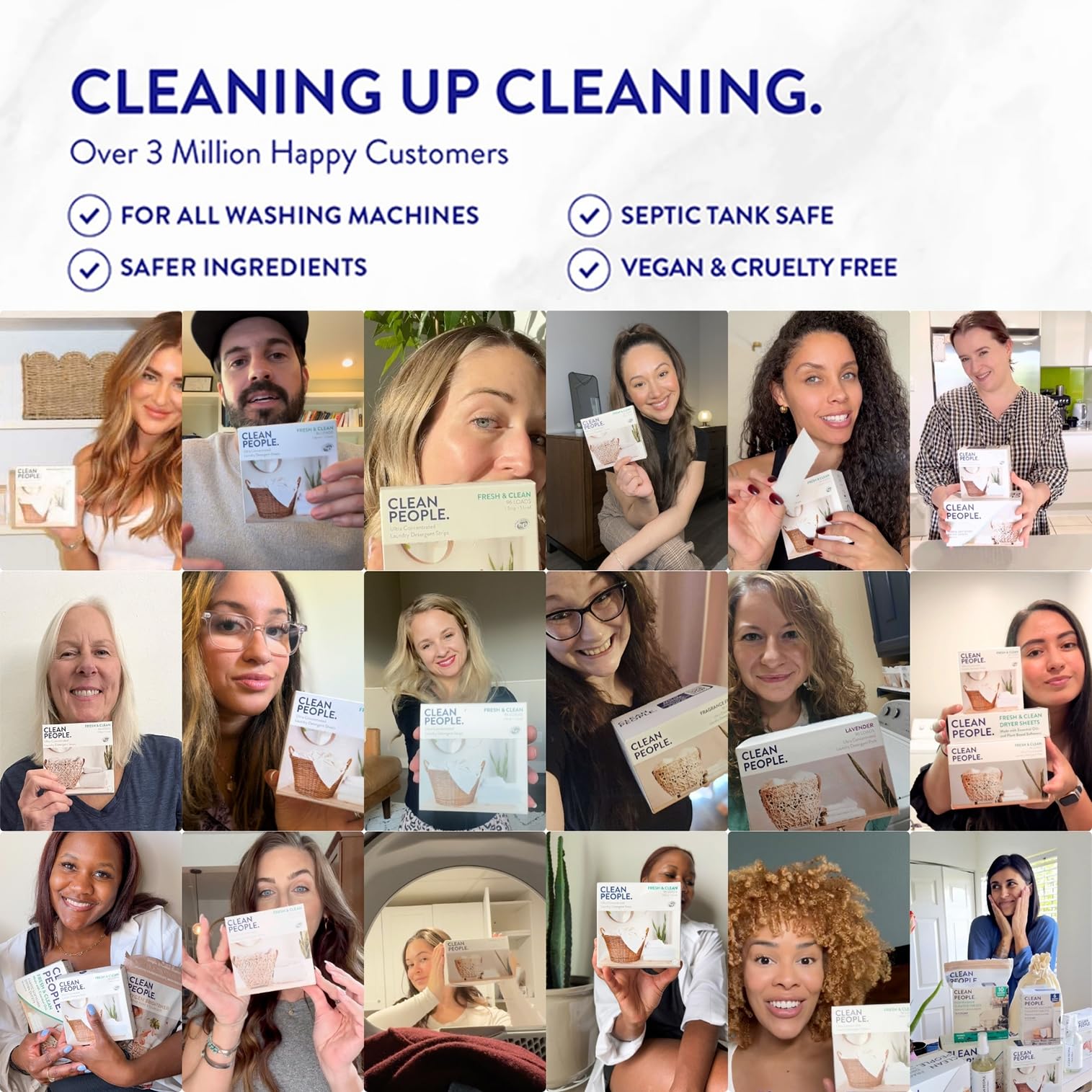 The Clean People Fabric Softener Sheets - Dryer Sheets - Softens & Removes Static Cling - Vegan Laundry Softener, Essential Oils - Fresh Scent 240 Pack