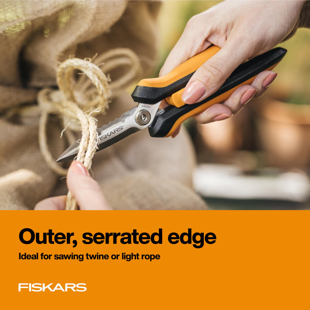 Fiskars Garden 399220 Multipurpose Garden Snips, Black/Orange