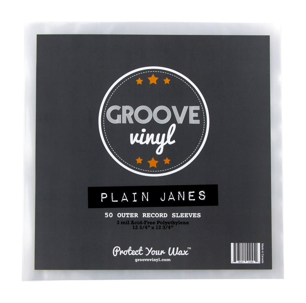 50 Vinyl Record Sleeves - 12.75" x 12.75" 3 Mil Clear Album Sleeves - Fits 12 Inch Single, Double, and Gatefold LPs - Protect Your Record Collection