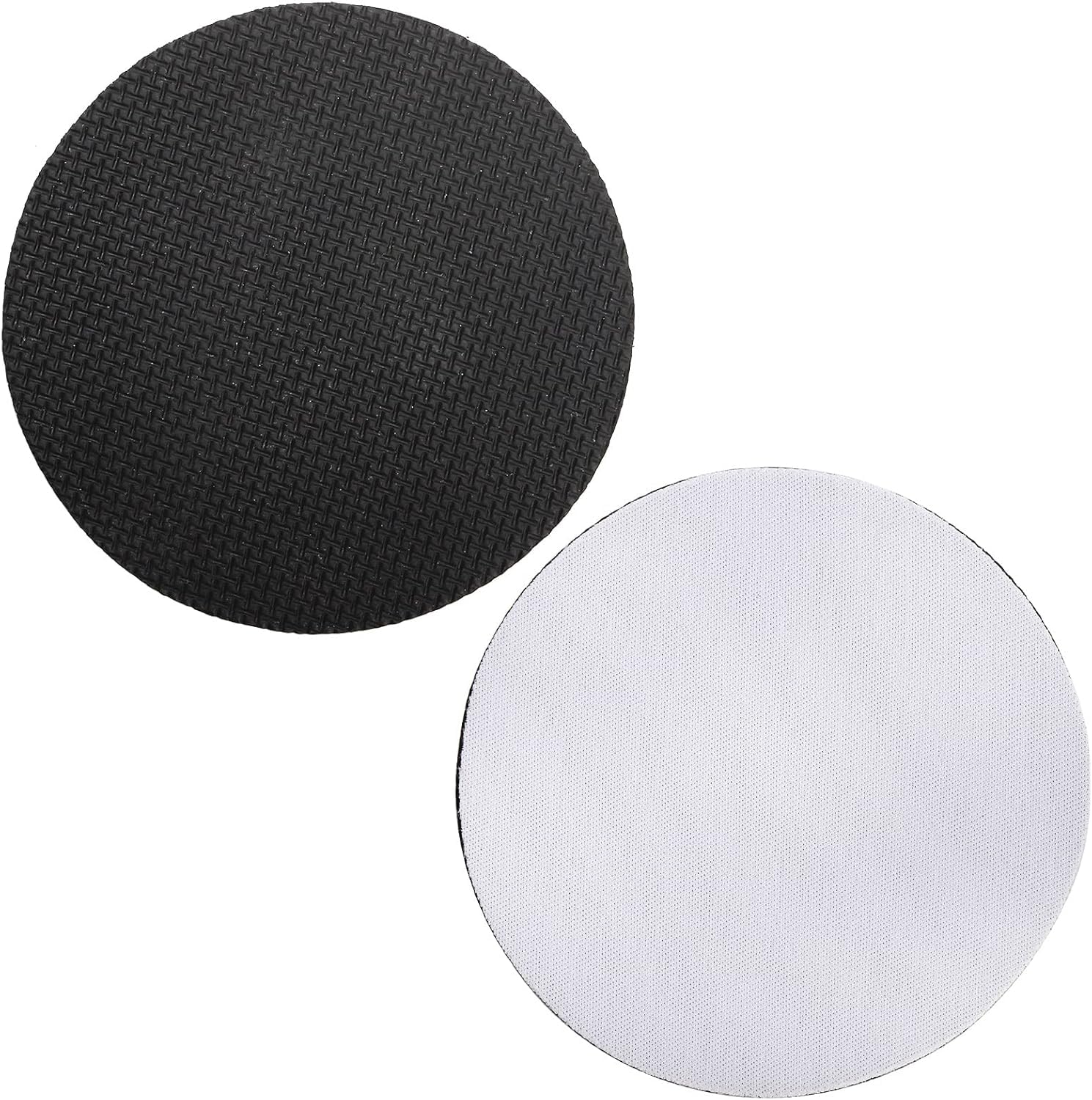 Okllen 60 Pcs Sublimation Coasters Blanks Bulk, 4 Inch Rubber Cup Mat Car Coasters Sublimation Blanks Set, Heat Press Cup Coasters Holder for Thermal Sublimation DIY Crafts
