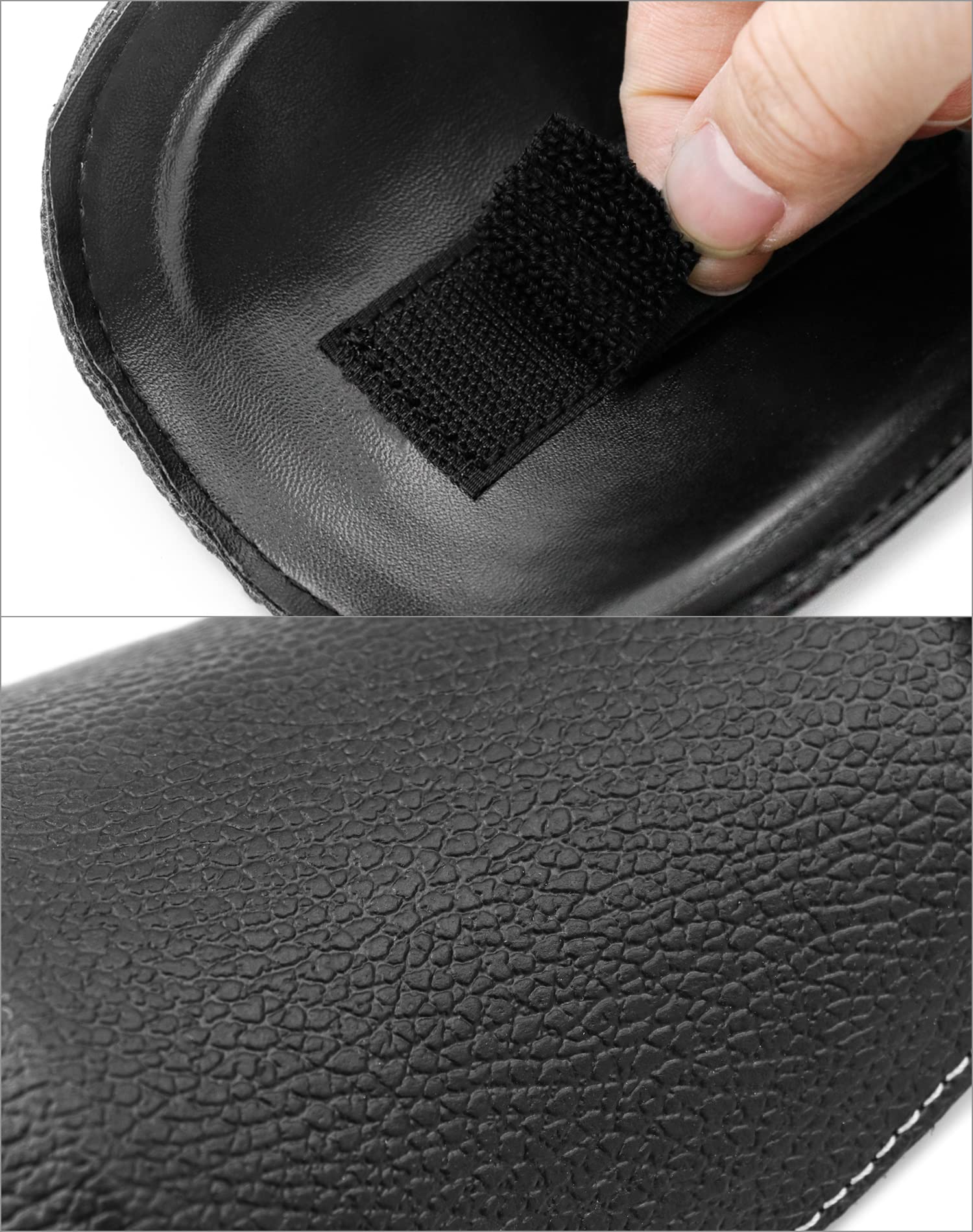 QWORK Metatarsal Guard, Foot Guard, Safety Shoe Cover, Shoe/Work Boot Metatarsal Protector, One Size Fits All, 1 Pair, Black