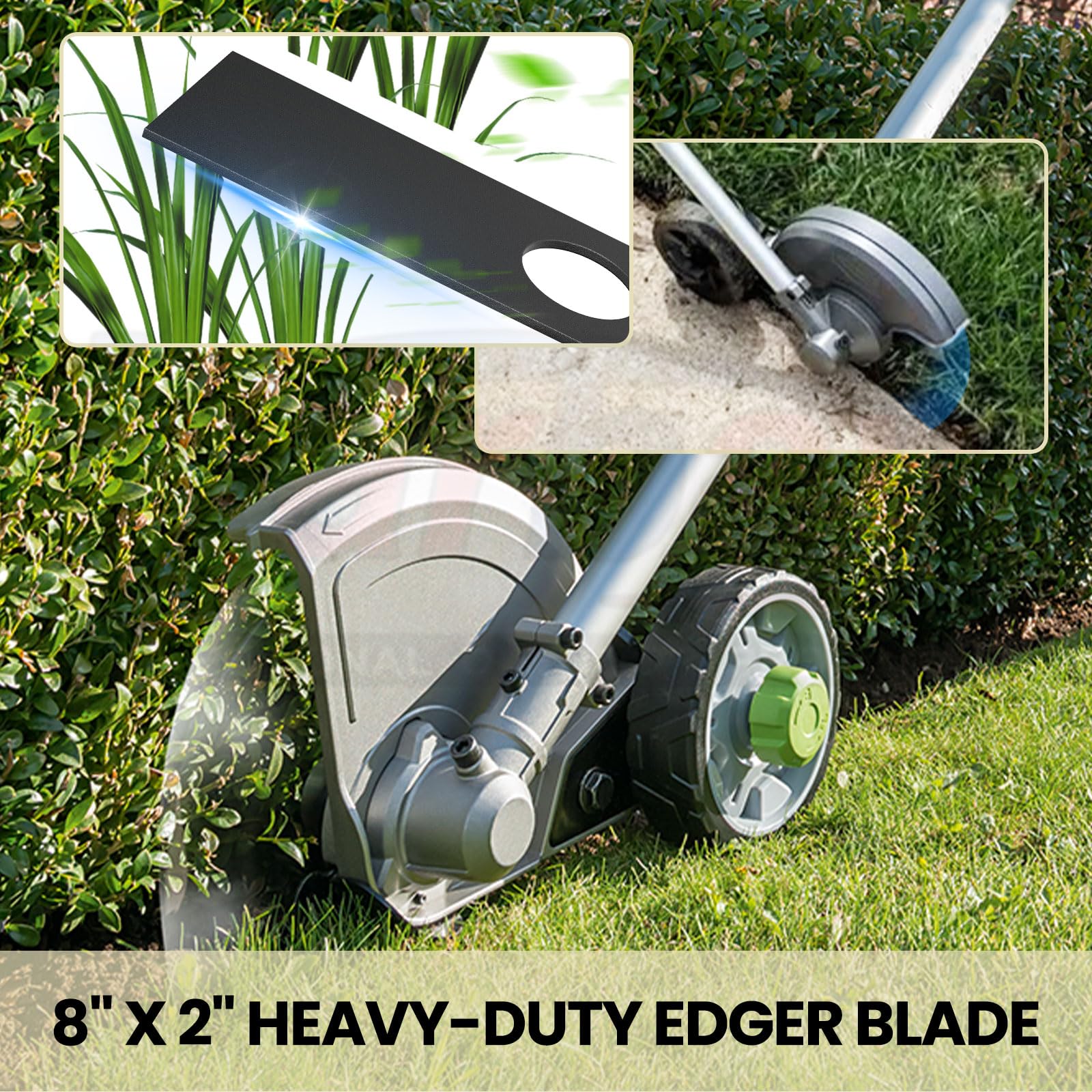 5 Pack 613223 Edger Blades Compatible with Ryobi, Echo, Stihl, Maruyama, Green Machine Edger, Replace 720-237-001, 4133-713-4101, 216062, 237001-1 Inch Center Hole