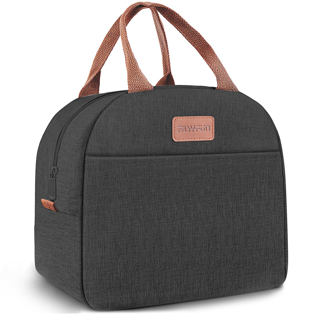 Lunch Bag for Women & Men Adult Insulated Lunch Box, Small Leakproof Cooler Food Lunch Containers Reusable High Capacity Lunch Tote Bags for Work, Travel, Outdoor