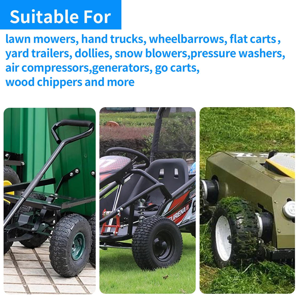 RUTU 3.50/4.00-6 Inner Tube,Butyl Rubber Tube For Lawn Garden Wheelbarrows,Go Kart,Mini Bike,Hand Trucks,Snowblowers,Garden Cart,Heavy Duty 13x4.00-6 4.10-6 3.50-6 Tube With TR87 Bent Valve （2 Packs）