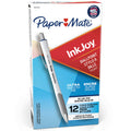 Paper Mate InkJoy 700RT Retractable Ballpoint Pens, Medium Point, White Barrel, Blue Ink, Box of 12 (1951346)