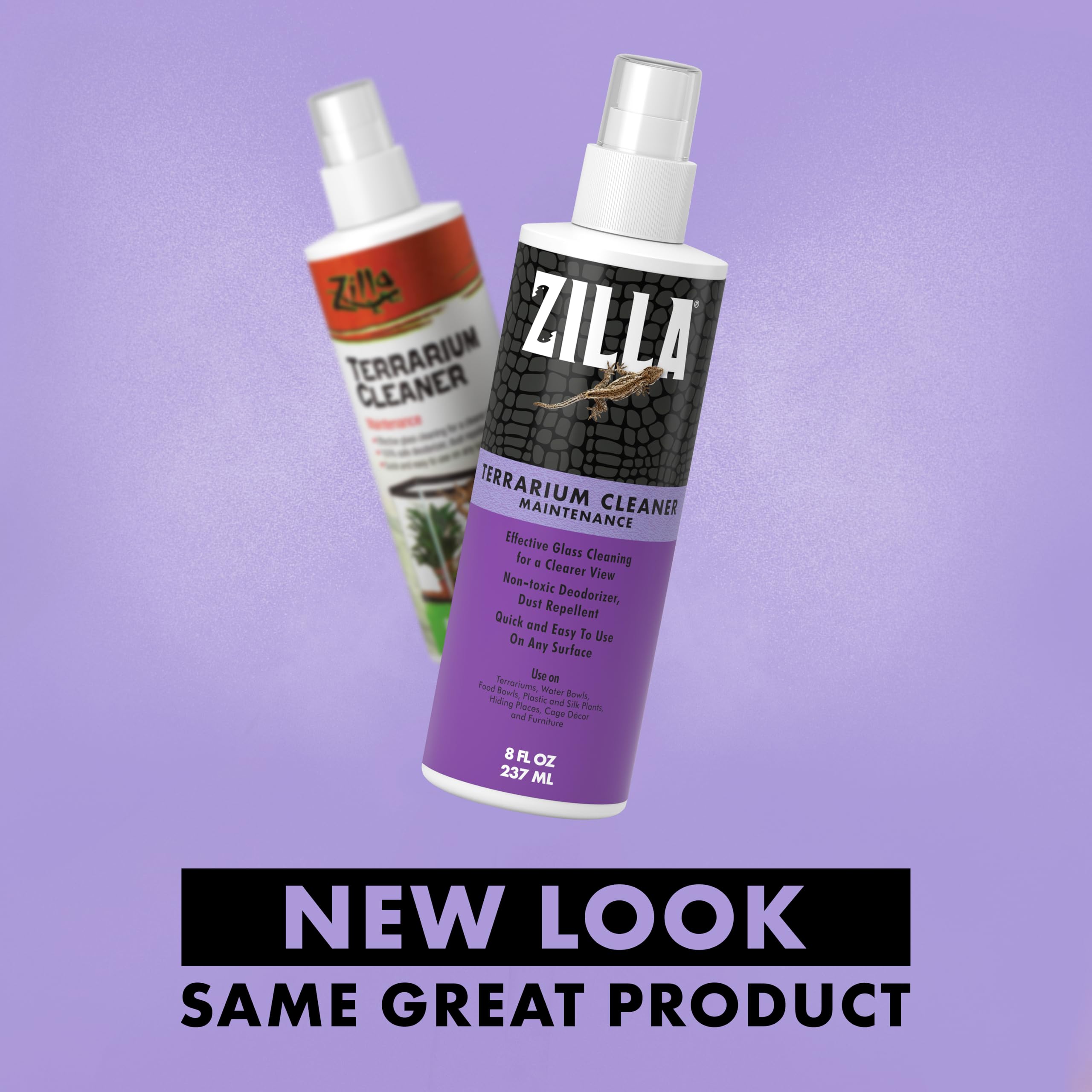 Zilla Reptile Terrarium Cleaner, 2 x 7.4 x 2
