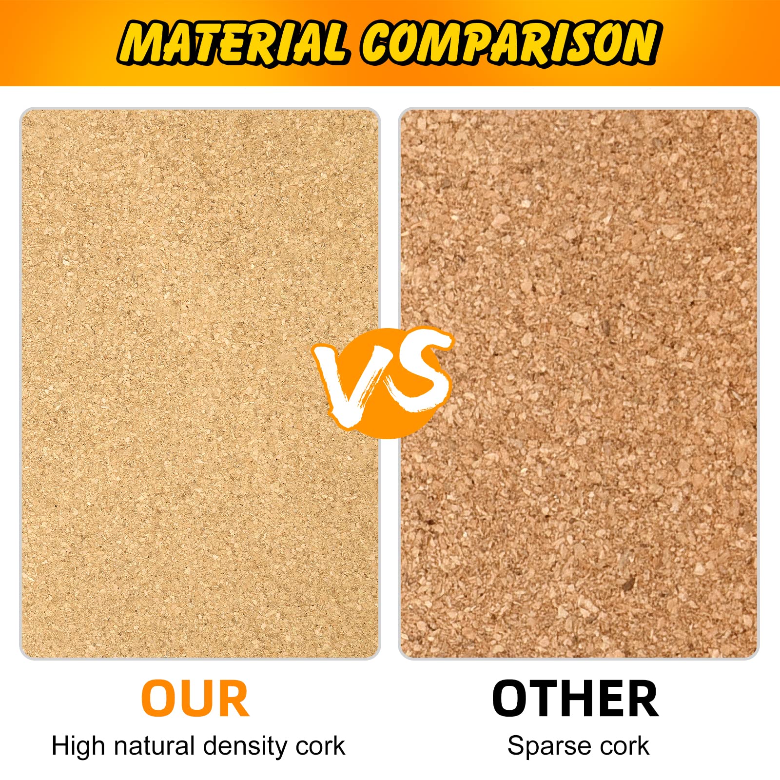 TUPARKA 8 Pack Cork Board Hexagon Bulletin Boards Cork Tiles 8.2"x7" - 1/4" Self-Adhesive Corkboards with 50 Push Pins Mini Wall for Wall Home School Office Decorative