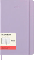 Moleskine Classic 12 Month 2026 Daily Planner, Hard Cover, Large (5" x 8.25"), Pastel Lilac, 400 pages