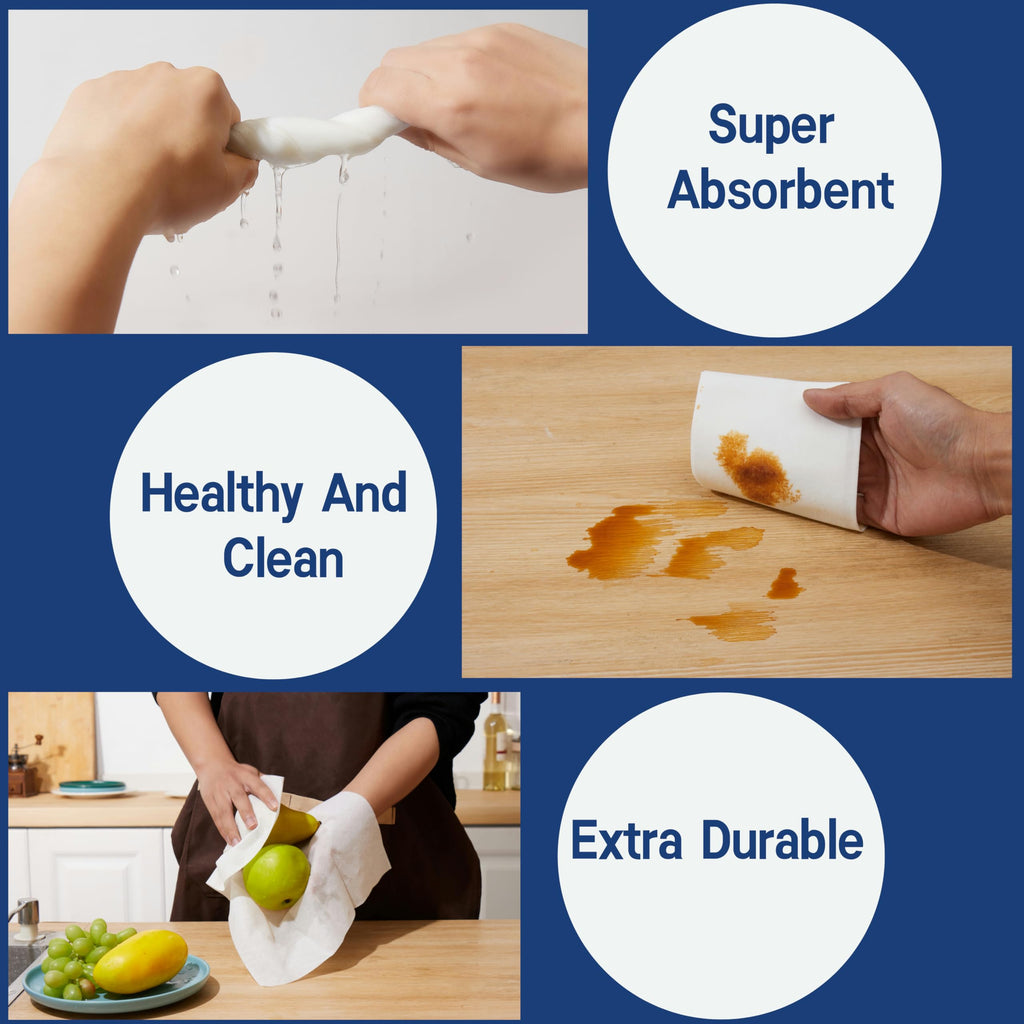 PEACHICHA Disposable Hand Towels, Linen Feel Guest Towels, Cloth Like Paper Napkins, White Bathroom Napkins, Thick Elegant Absorbent 20 * 40 cm, Total 200 Pcs